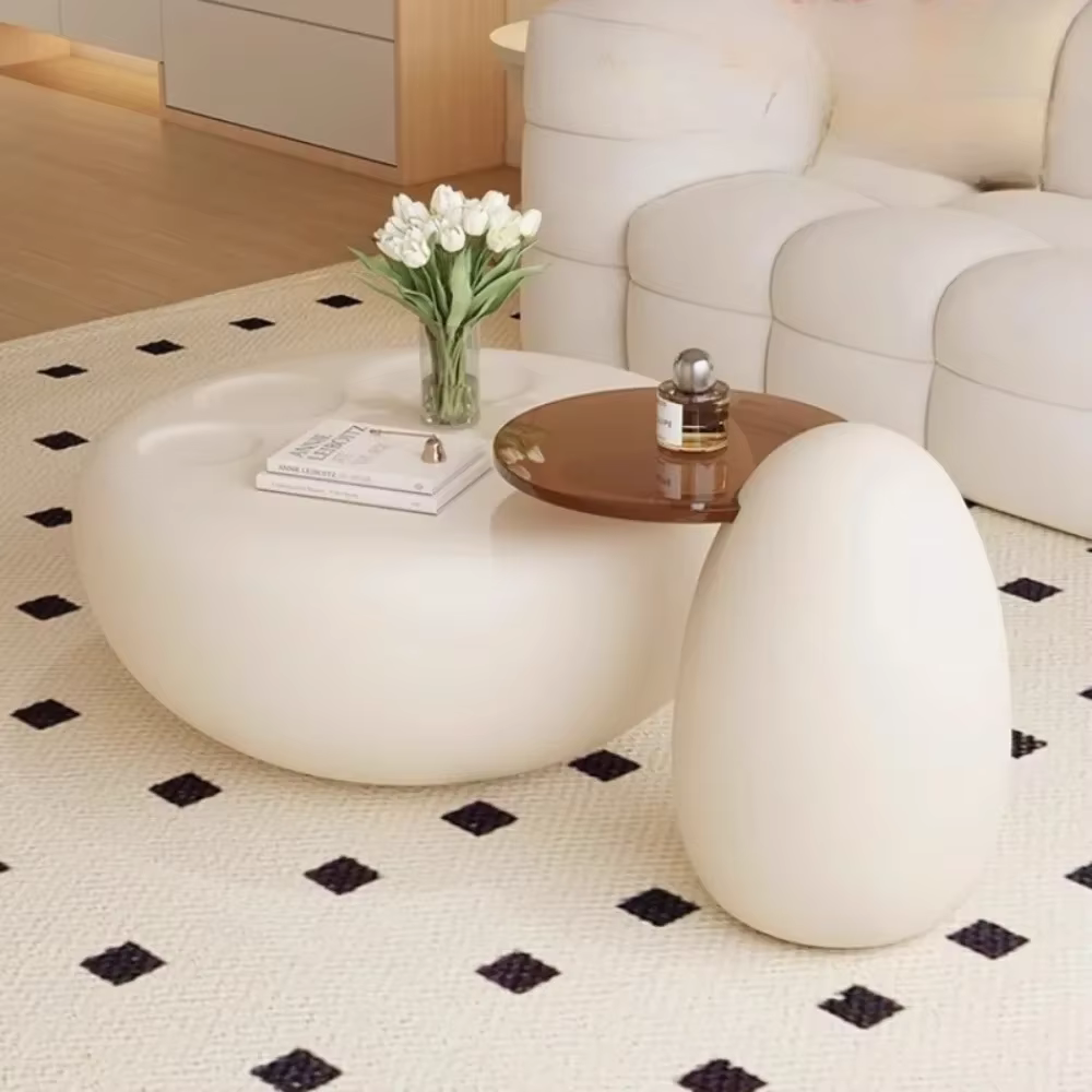 Table basse en forme de patte de chat