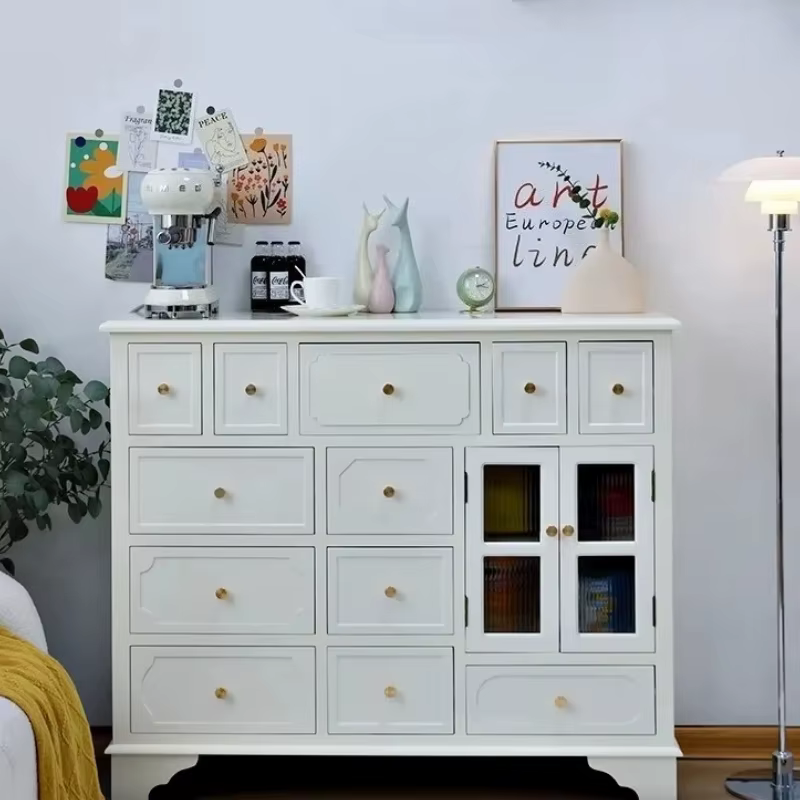 Armoire de salon artisanale au sol