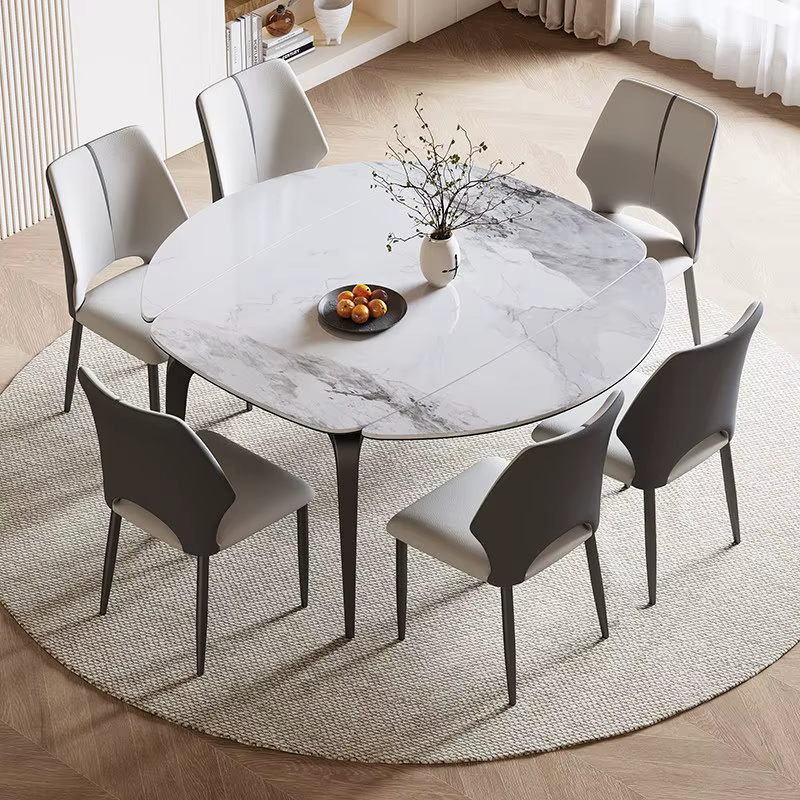 Table à manger minimaliste nordique ronde