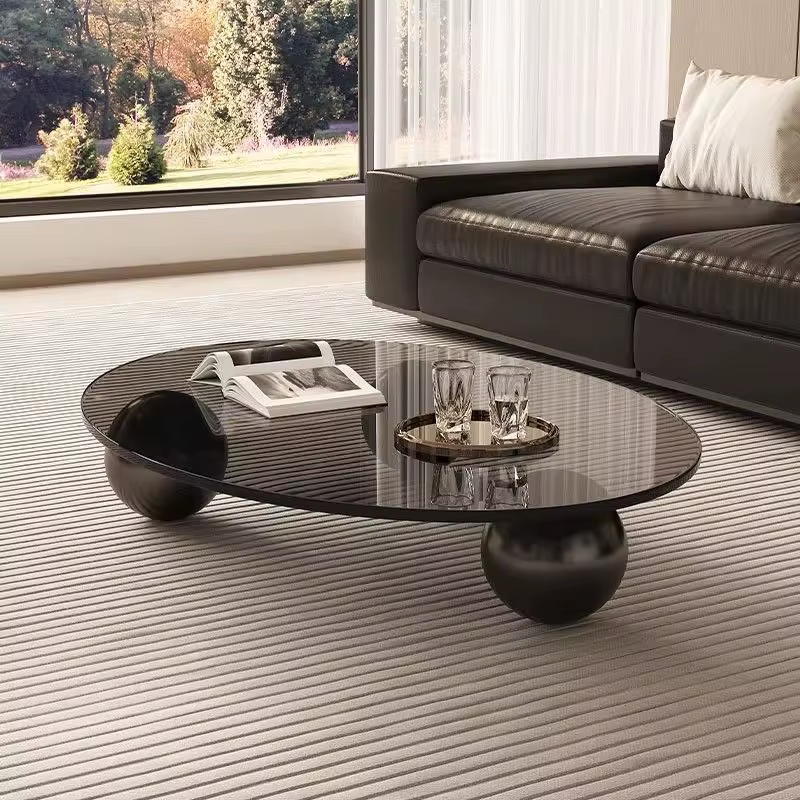 Table basse italienne légère de luxe pour salon