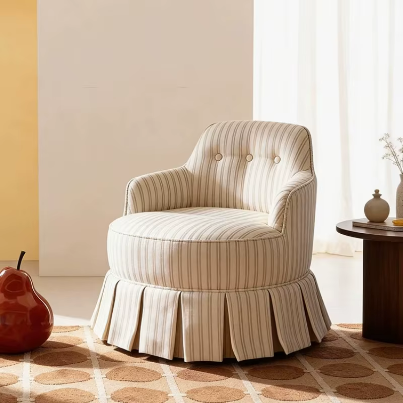Fauteuils d'appoint style crème