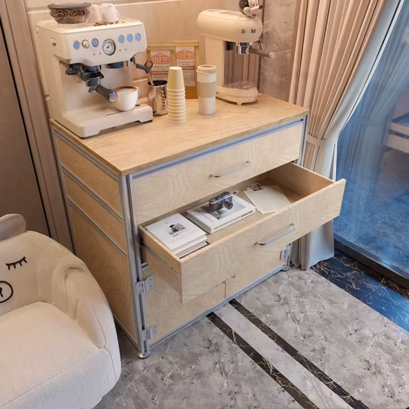 Créez un coin de café curatif à la maison! L'armoire de rangement à vent en bois est trop valieuse