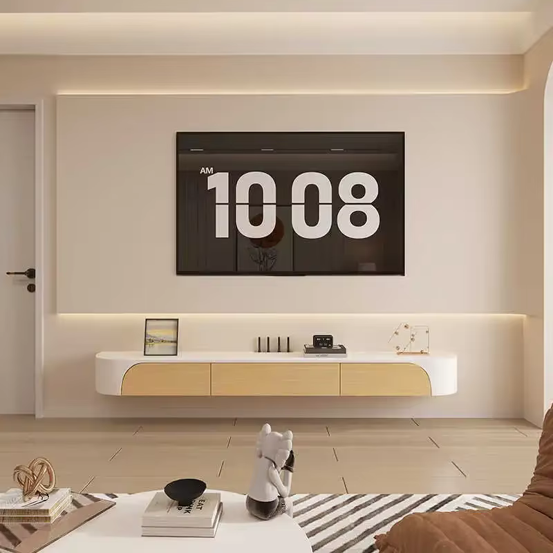 Meubles TV Flottants Modernes avec Tiroirs
