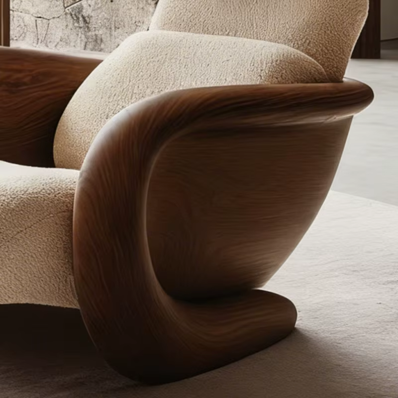Fauteuils de salon design Tatami, chaises de salon à dossier, mobilier Bauhaus