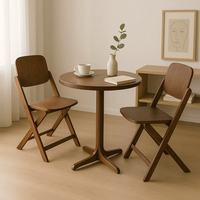 Table pliante Vintage en bois massif