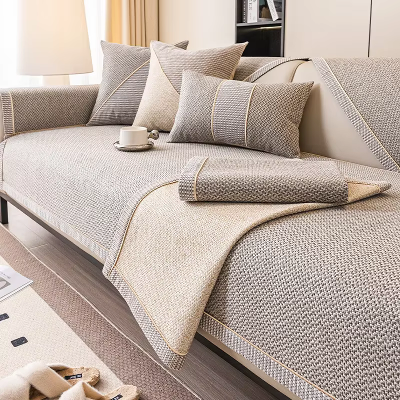 Juste de coussin de canapé en lin pour toutes les saisons