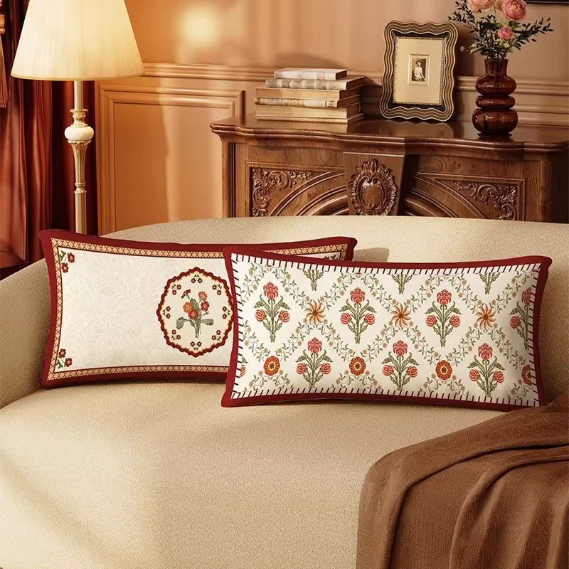 Housse de coussin rectangulaire pour canapé