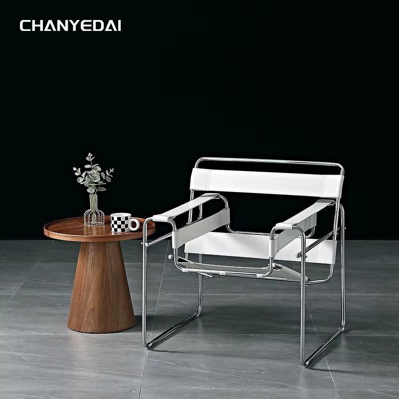 Vassili – chaise de loisirs nordique en cuir