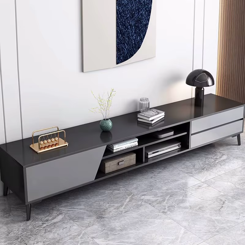 Meuble de Rangement TV Noir Premium