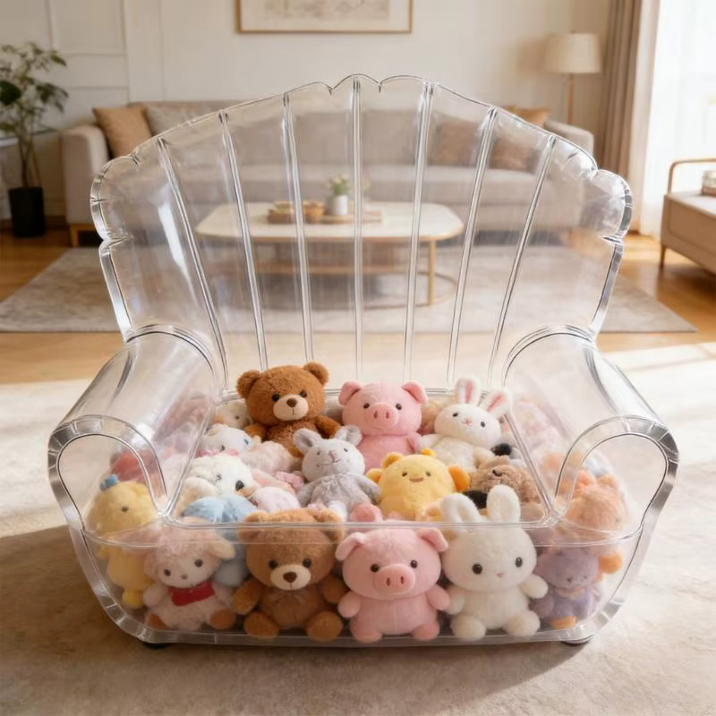 Canapé rangement Transparent pour jouets