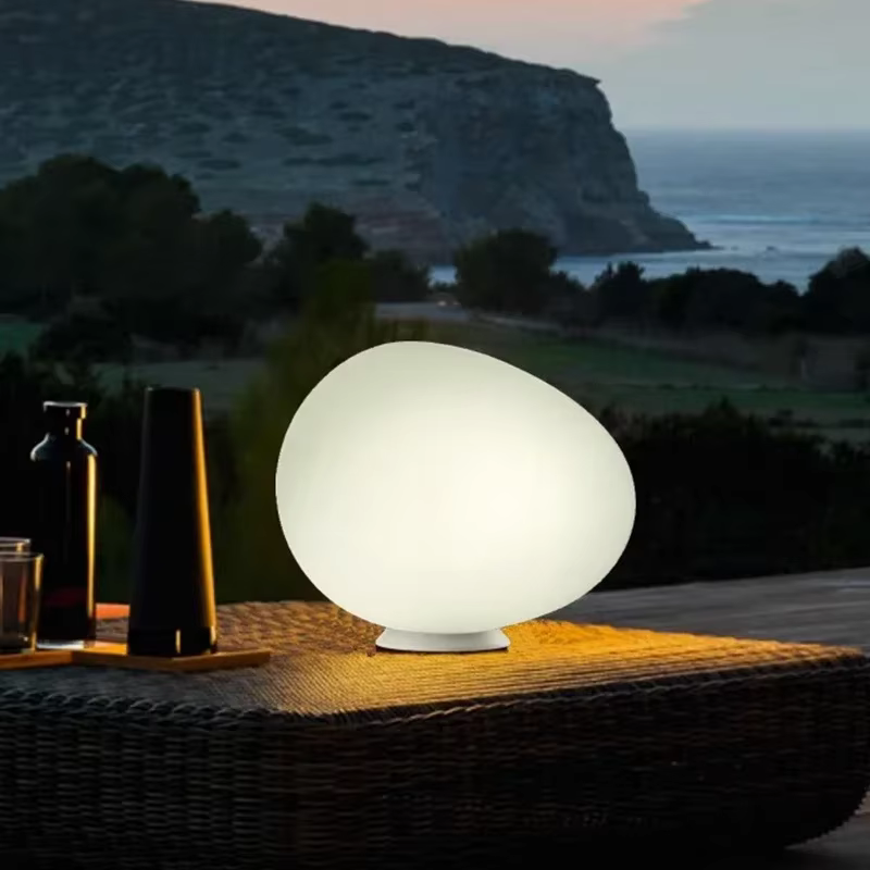 Lampe de Table design italien lampadaires en verre pour salon chambre étude bureau décor lumière maison E27 pavé veilleuse