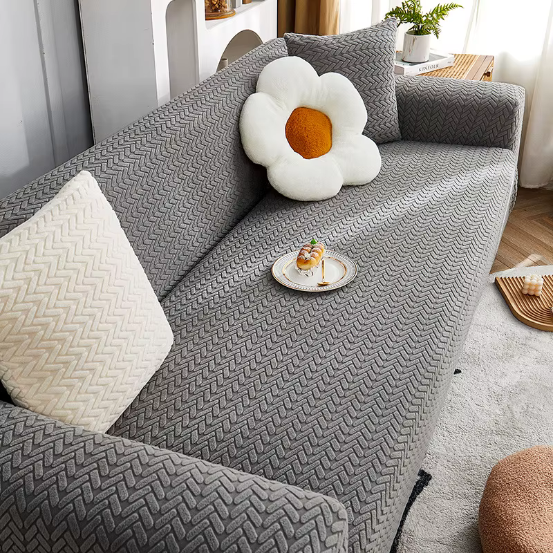Juste de canapé en peluche universelle pour la maison