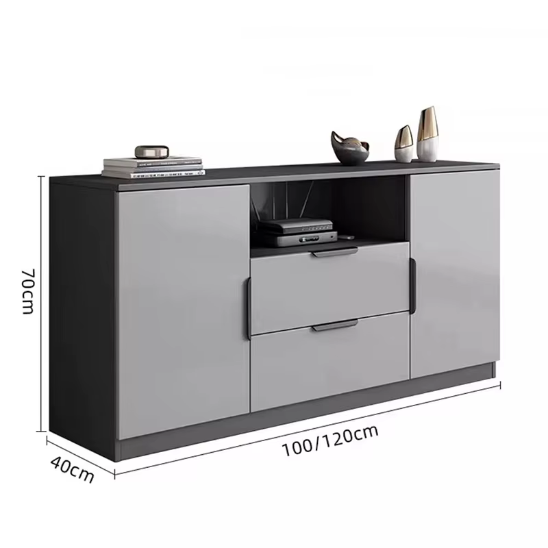 Meubles de salon de qualité supérieure : Armoires de rangement créatives crème