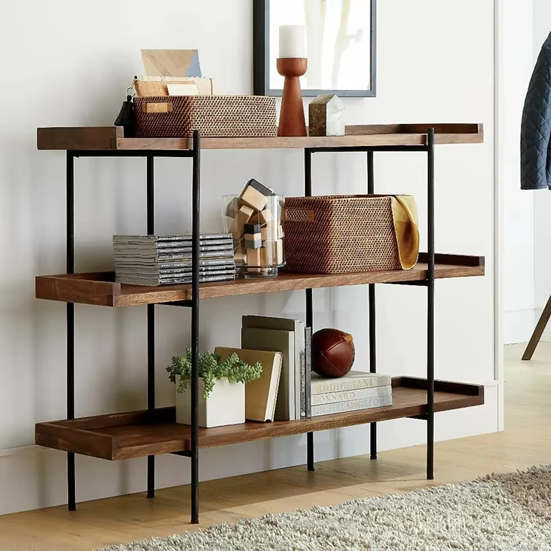 Bibliothèque en bois massif