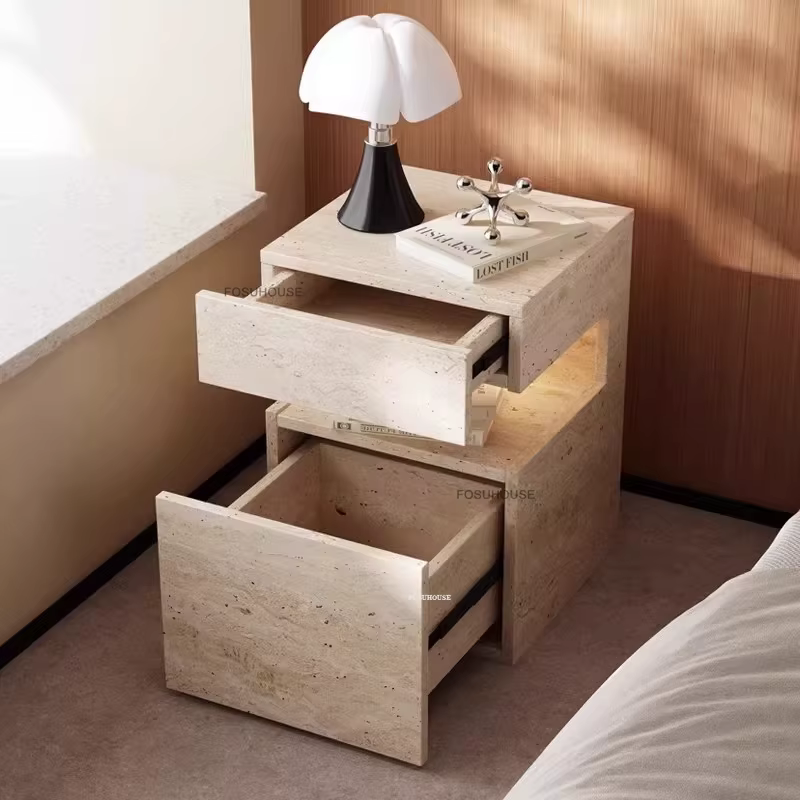 Meubles tendance, tables de chevet en bois massif italien