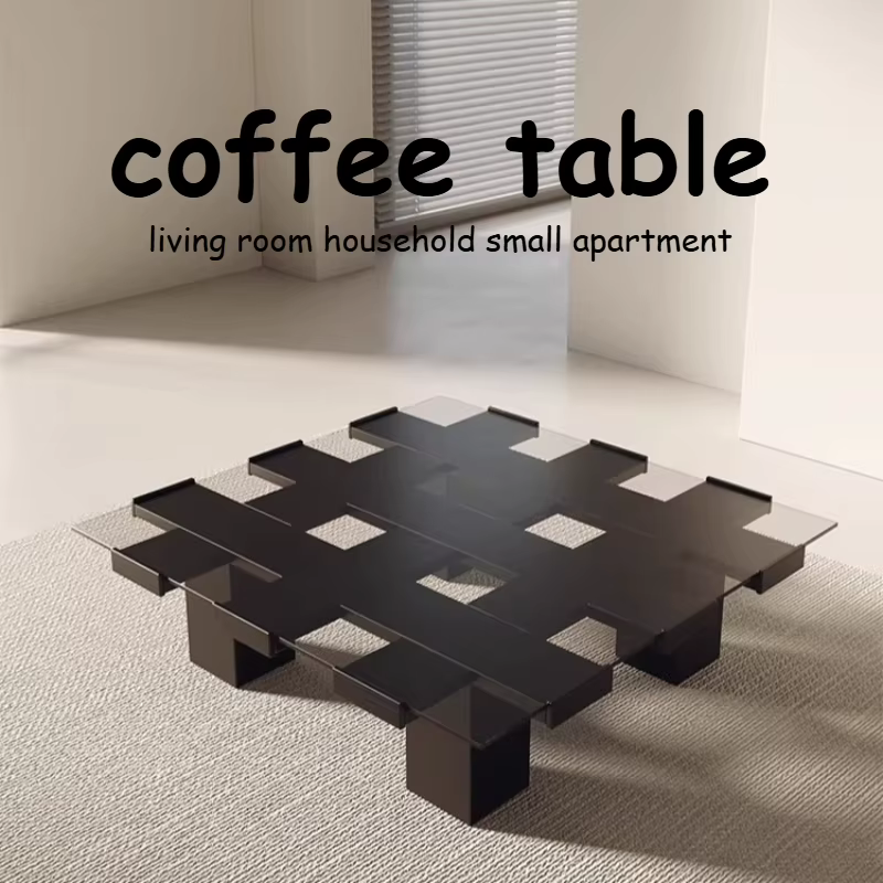 Table basse carrée haut de gamme avec rangement