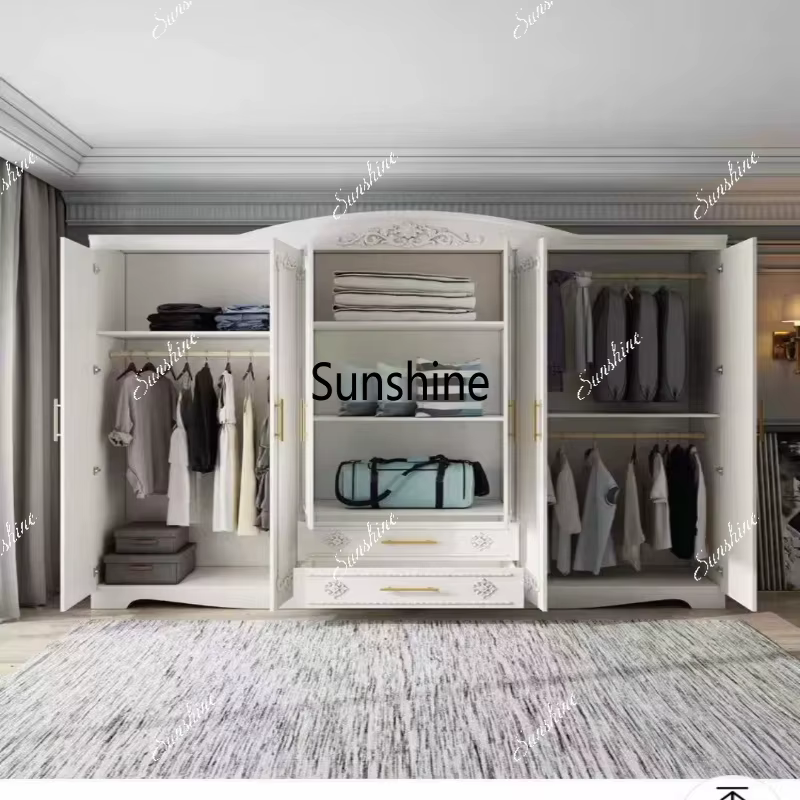 Armoire européenne simple et moderne à cinq portes