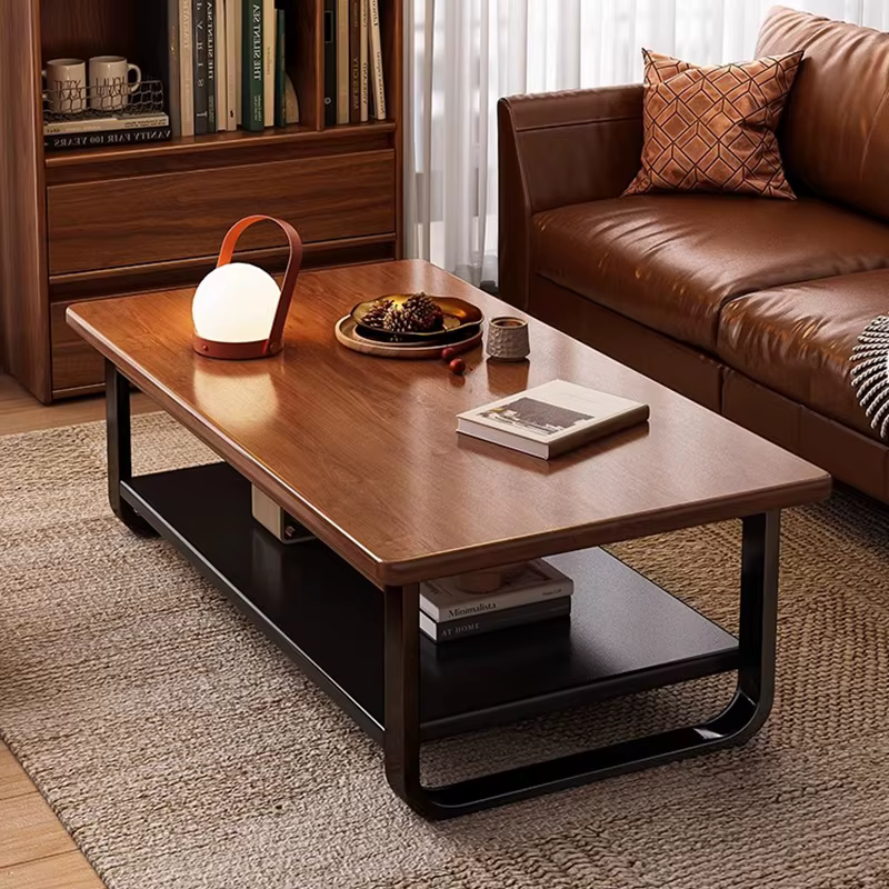 Pieds de luxe Tables basses en métal bois moderne Simple minimaliste