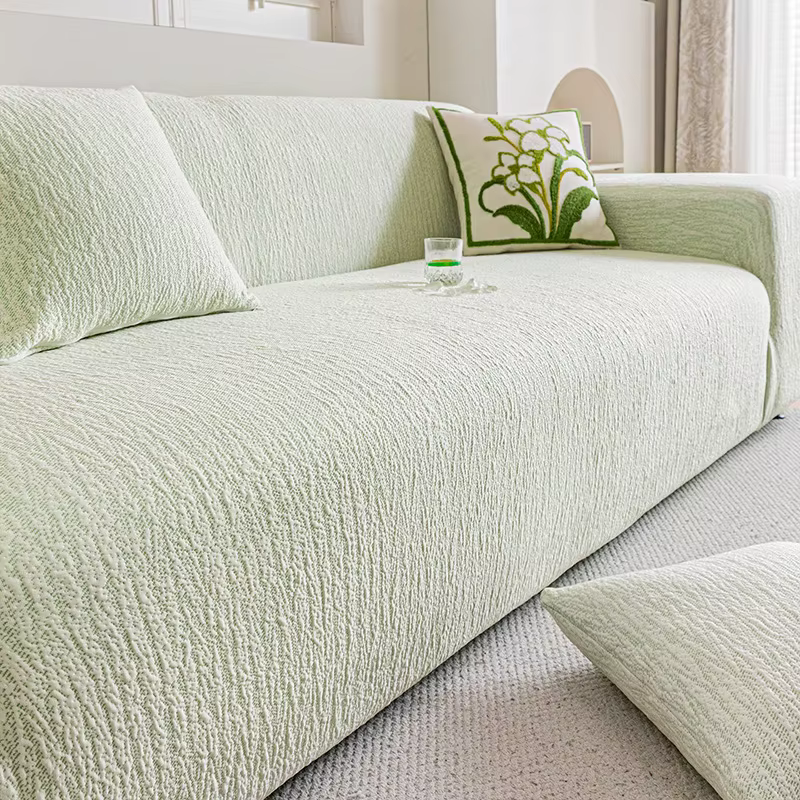 Housse de canapé tout-en-un à texture hautement élastique