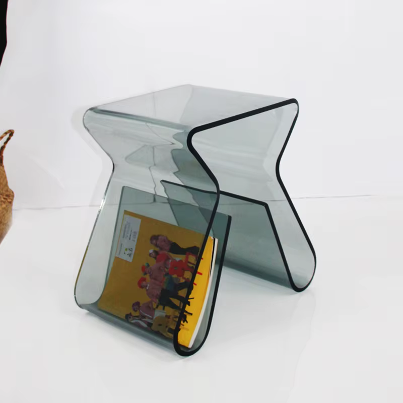 Table basse en acrylique transparent pour chambre à coucher