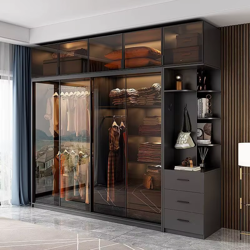 Organisateur étagères armoire robuste chambre moderne luxe