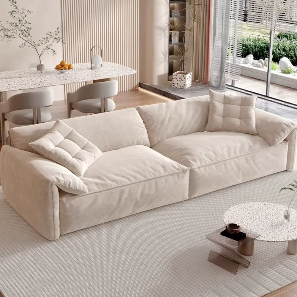 Salon canapés européens accoudoir confortable concepteur