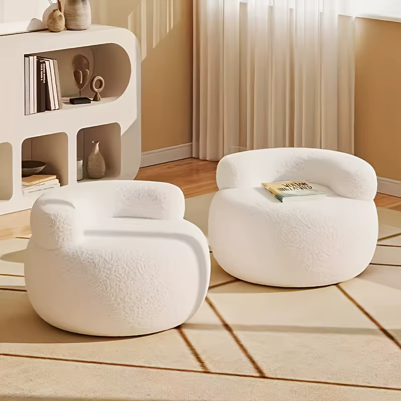 Canapé rond avec rangement – Chaise et tabouret double fonction peu encombrant