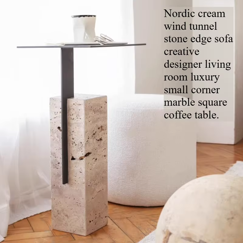 Table d'appoint industrielle pour couloir et salon