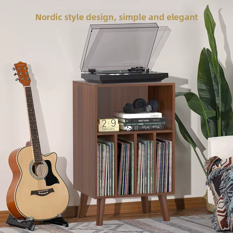 Armoire de rangement pour disques vinyles de Style nordique