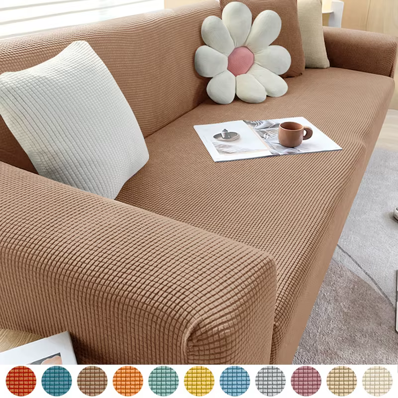 Housse de canapé élastique en Jacquard