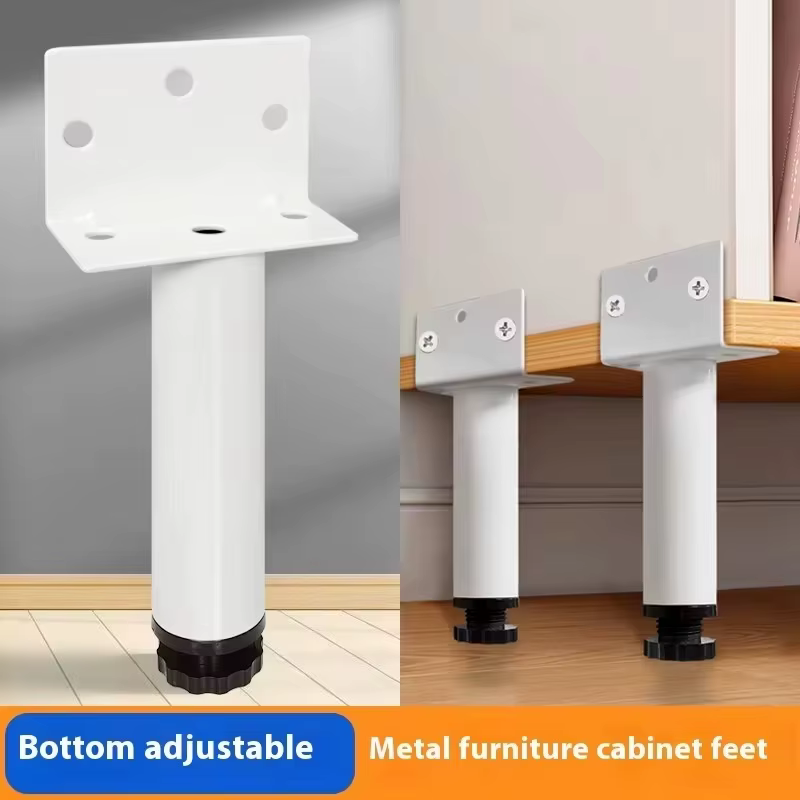 Pieds de meubles réglables en métal – Finition polie