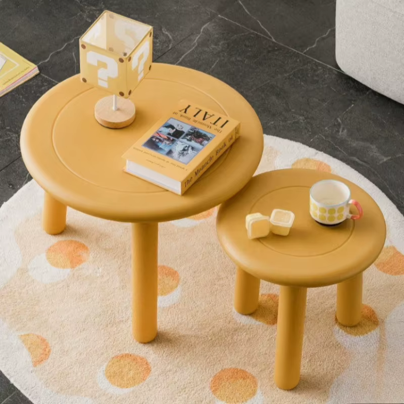 Tables basses modernes minimalistes en plastique pour salon