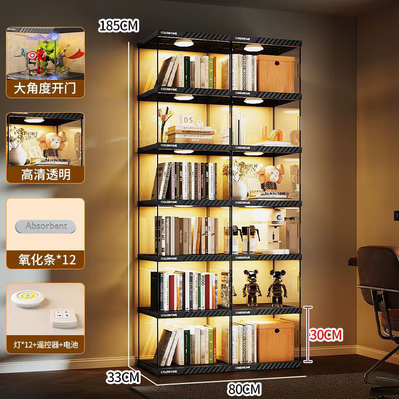 Vitrine bibliothèque avec porte
