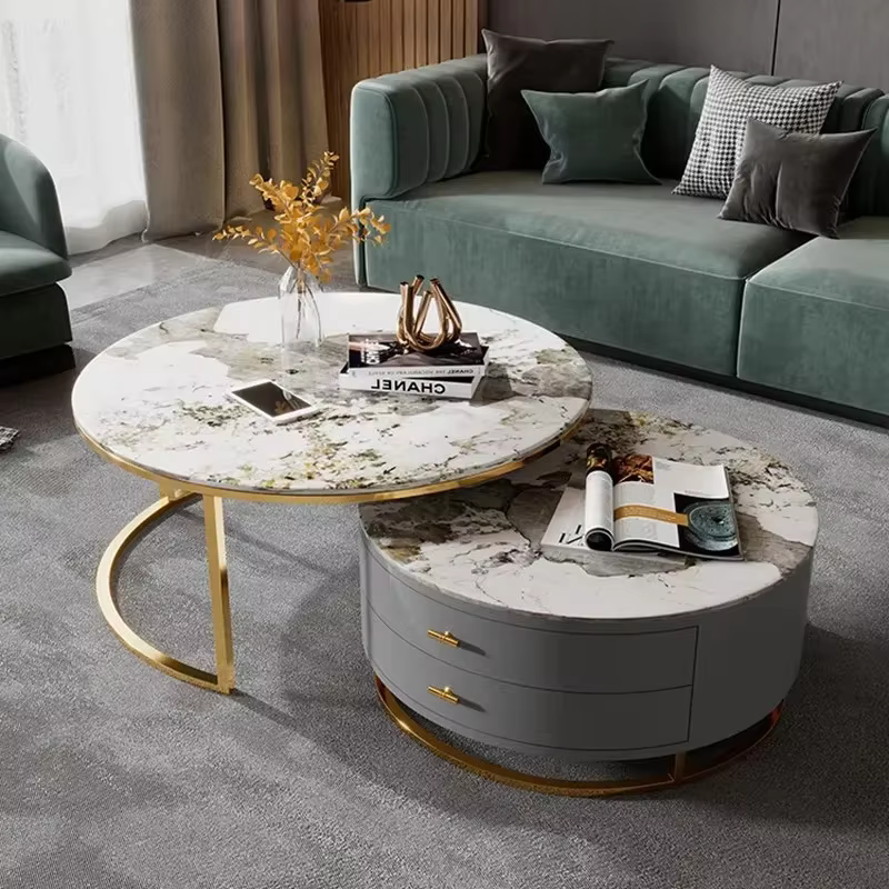 Tables basses nordiques Design rangement moderne luxe Simple esthétique