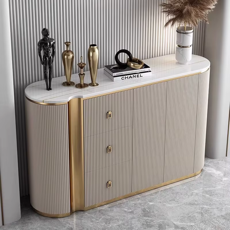 Armoires de salon Glamour Premium : Meubles de rangement de luxe léger