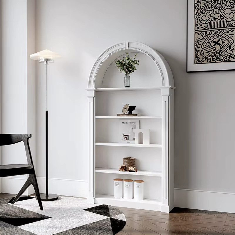 Meuble de rangement arqué de style français