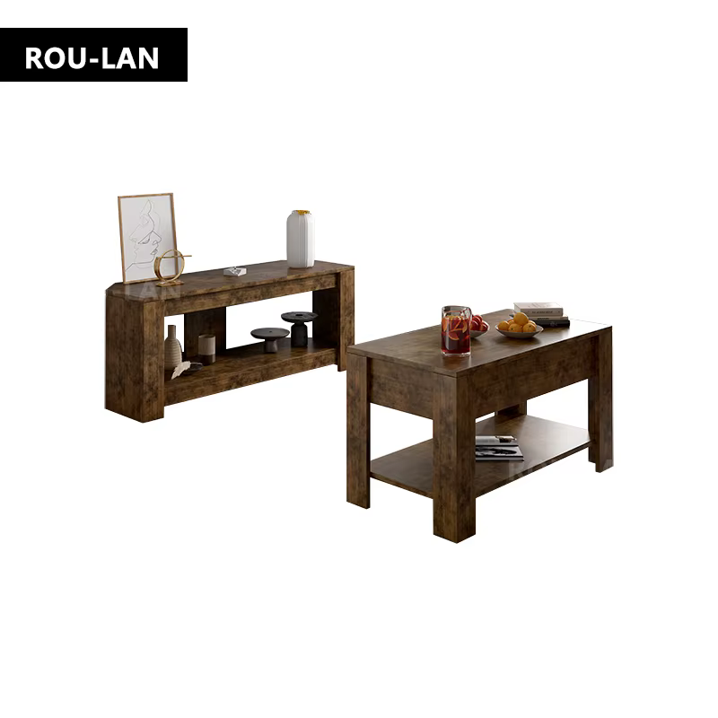 Table TV et Table basse relevable avec rangement