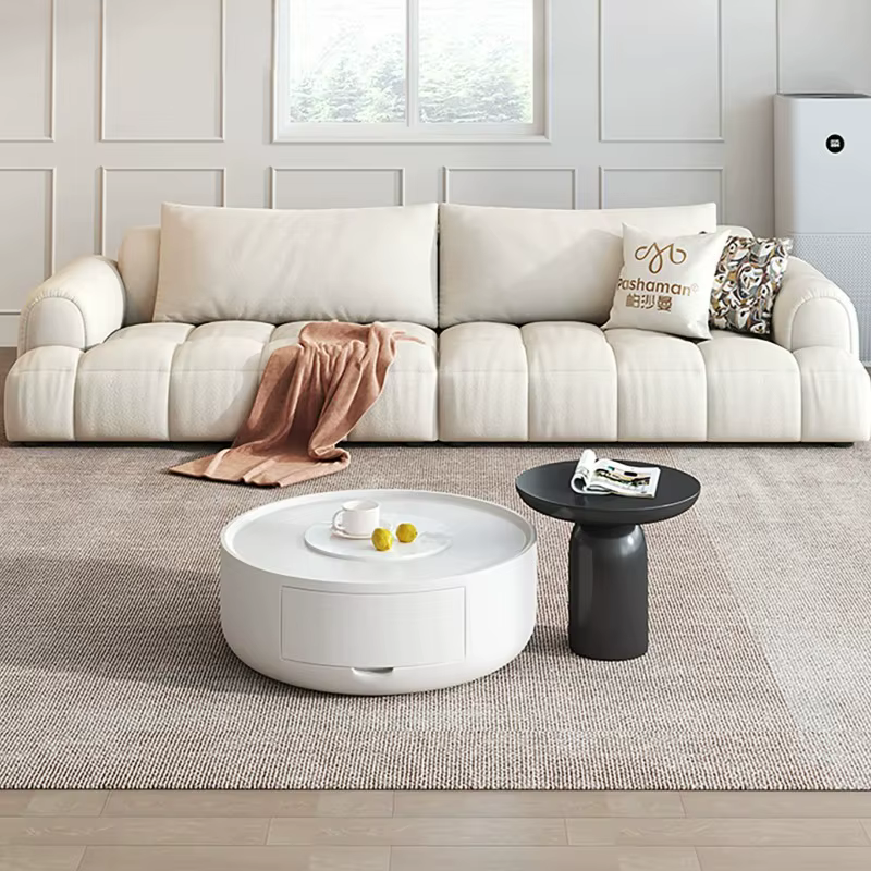 Canapé d'angle convertible pour hôtel, canapé relaxant confortable, poufs et meubles d'appoint pour salon