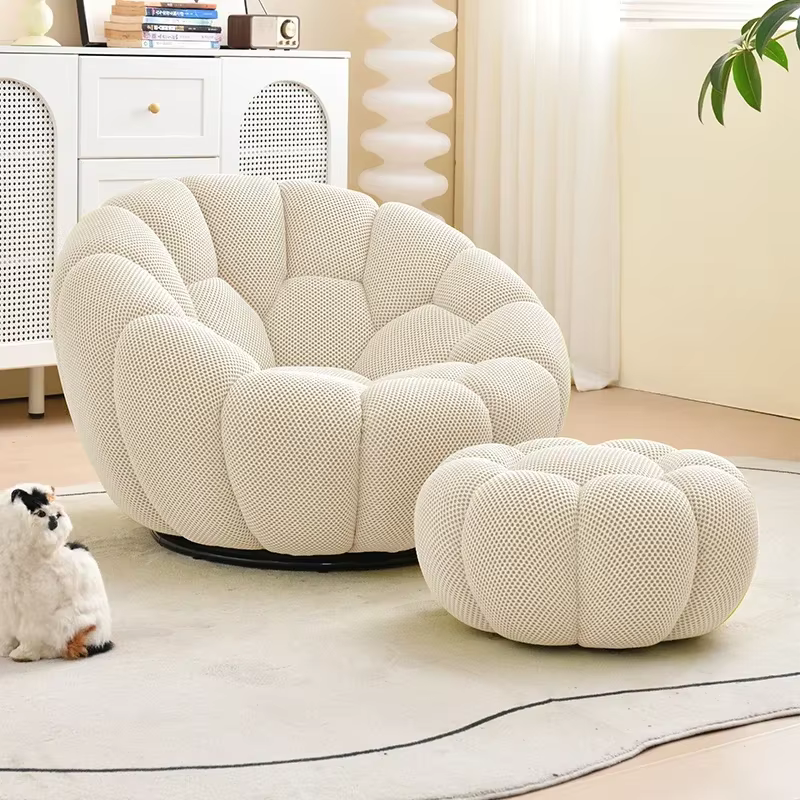 Fauteuil de relaxation individuel design en forme de citrouille