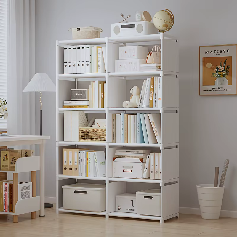 Étagère de rangement simple à 6 niveaux et double rangée