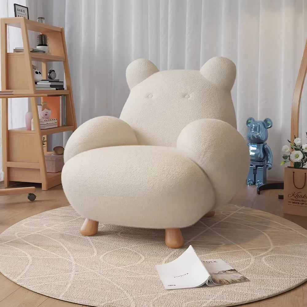 Blanc Kawaii appui-tête chaises salon luxe lecture méditation