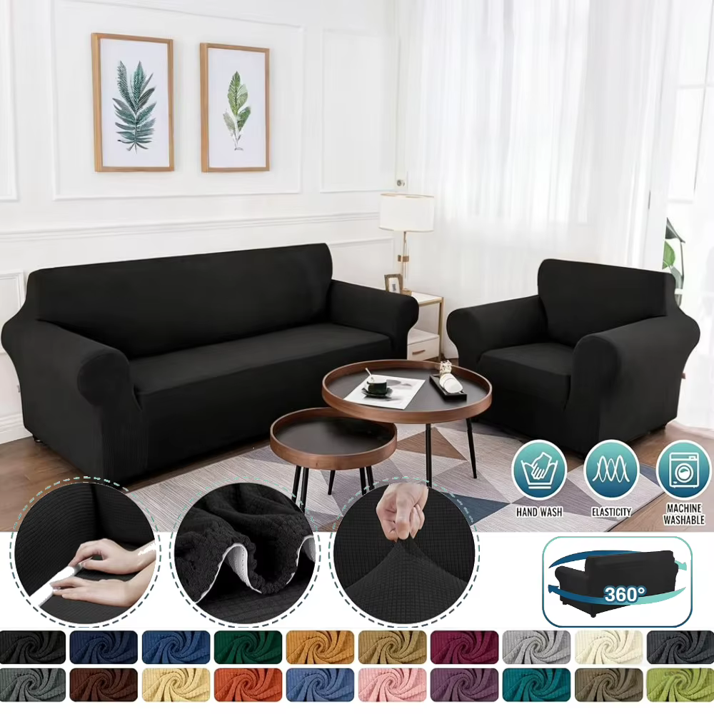 Housse de canapé extensible 1 pièce