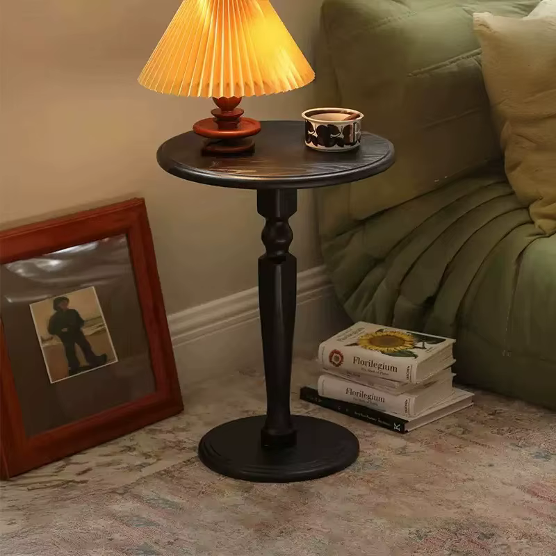 Table basse Vintage française en bois massif