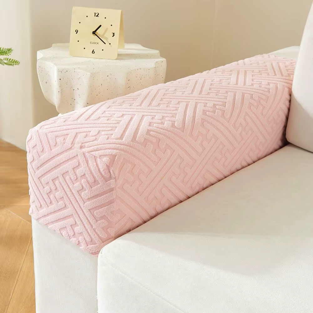 Housse de protection universelle extensible pour accoudoir de canapé