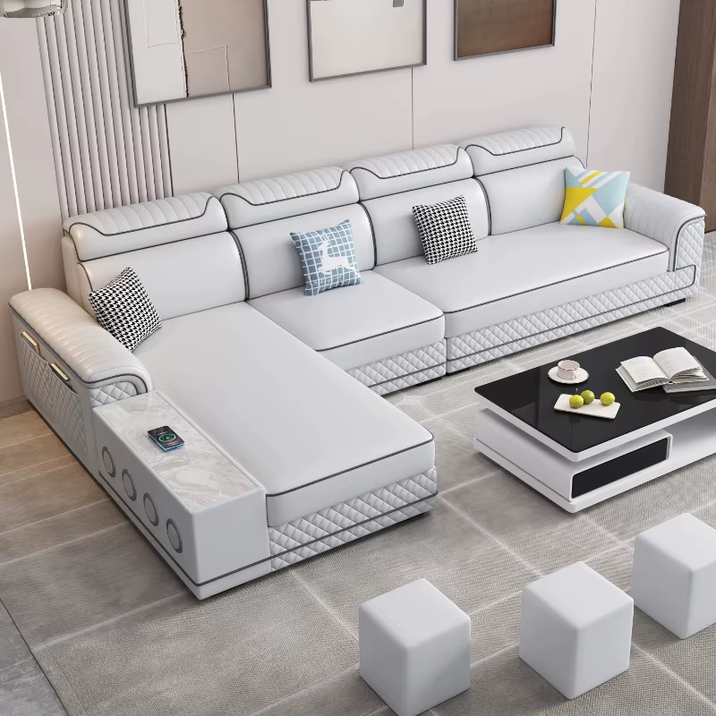 Petit appartement canapé minimaliste sectionnel Design moderne