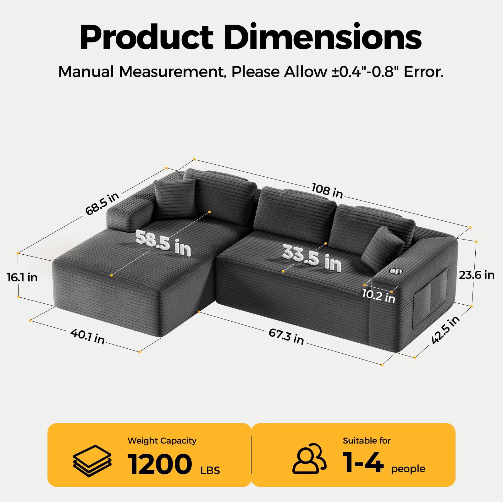Canapé combiné Cloud, une boîte de canapé modulaire de compression