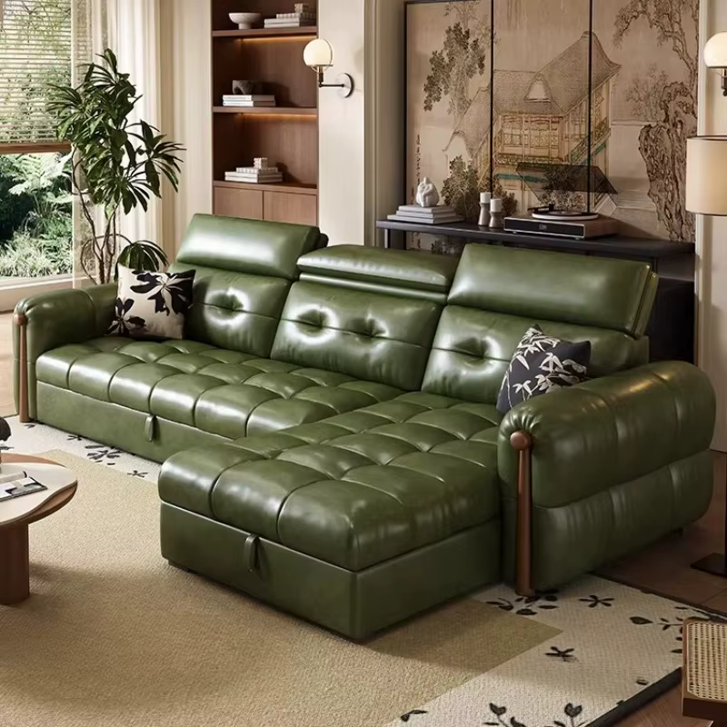 Canapé de salon minimaliste économique avec coussin et accoudoirs