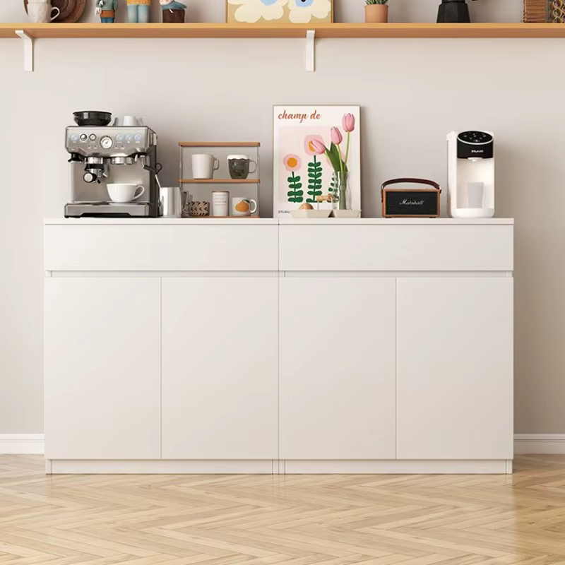 Meuble de rangement moderne en bois massif pour salon