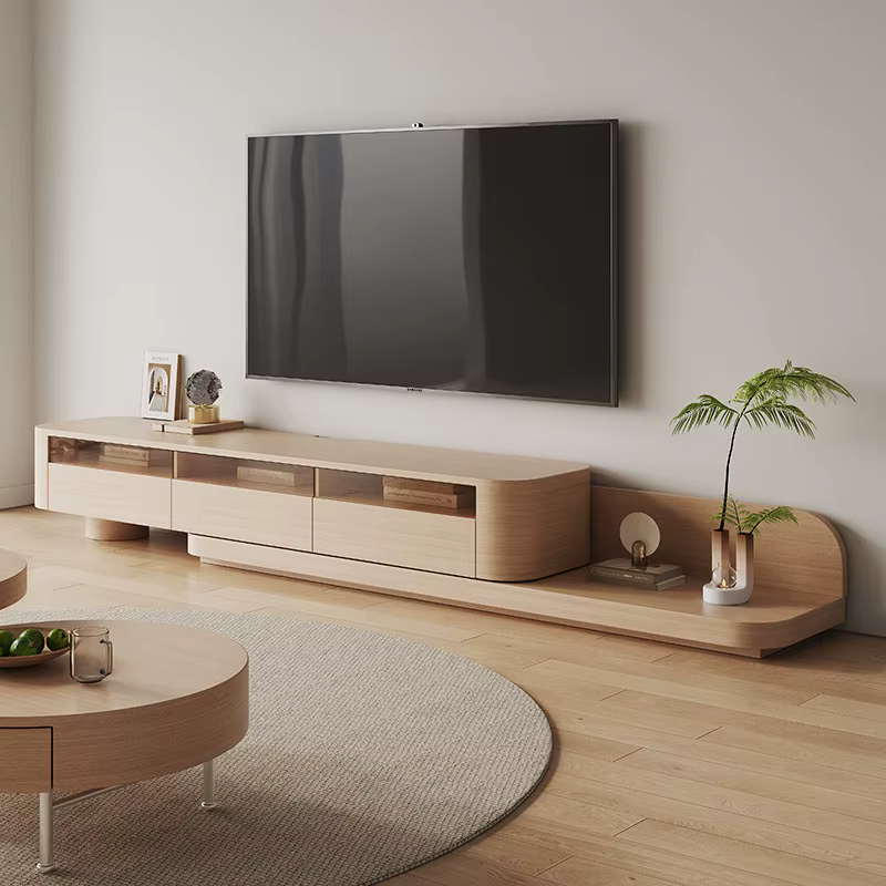 Meubles de salon de luxe : Meuble TV en bois haut de gamme