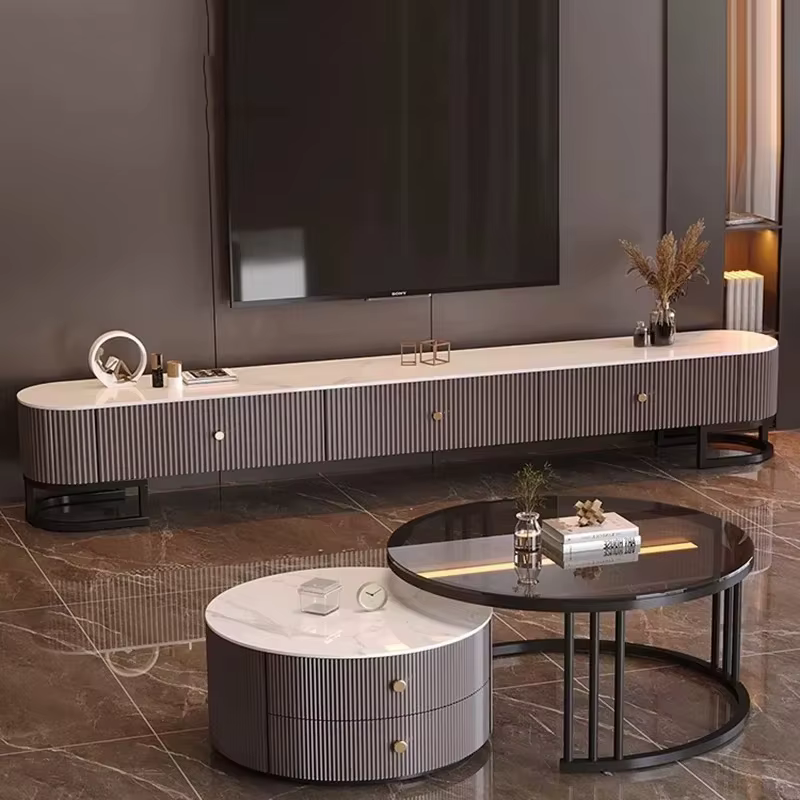 Meuble TV Minimaliste et Élégant avec Tiroirs